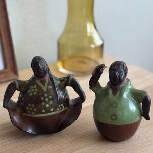 Chulucanas Pottery Peru Danzantes The Dancers Vintage Folk Art Dancing Couple 94
